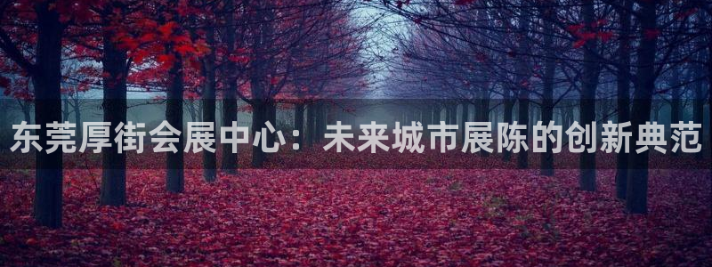 果博代理怎么注册：东莞厚街会展中心：未来