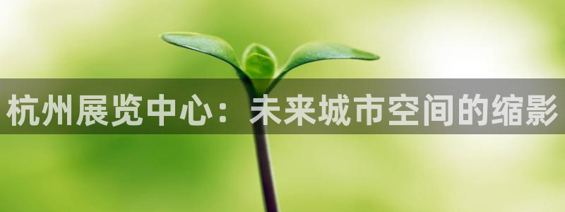 果博手机下载：杭州展览中心：未来城市空间的缩影