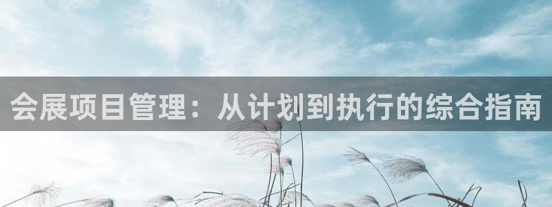 果博是怎么登录的：会展项目管理：从计划到执行的综合指南